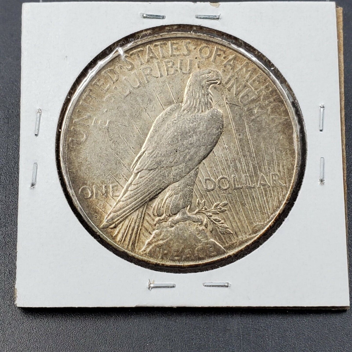 1922 D Peace 90% Silver Eagle Dollar Coin AU About UNC Some Toning