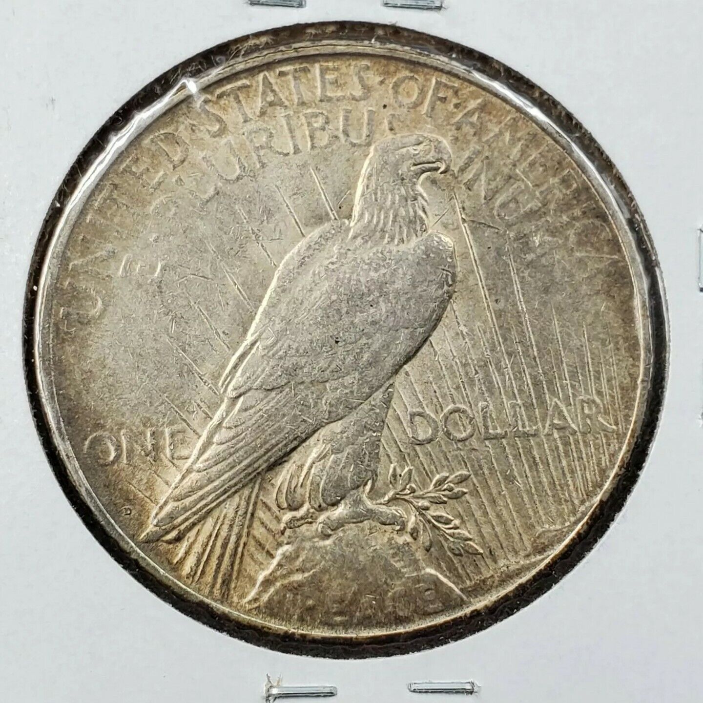 1922 D Peace 90% Silver Eagle Dollar Coin AU About UNC Some Toning