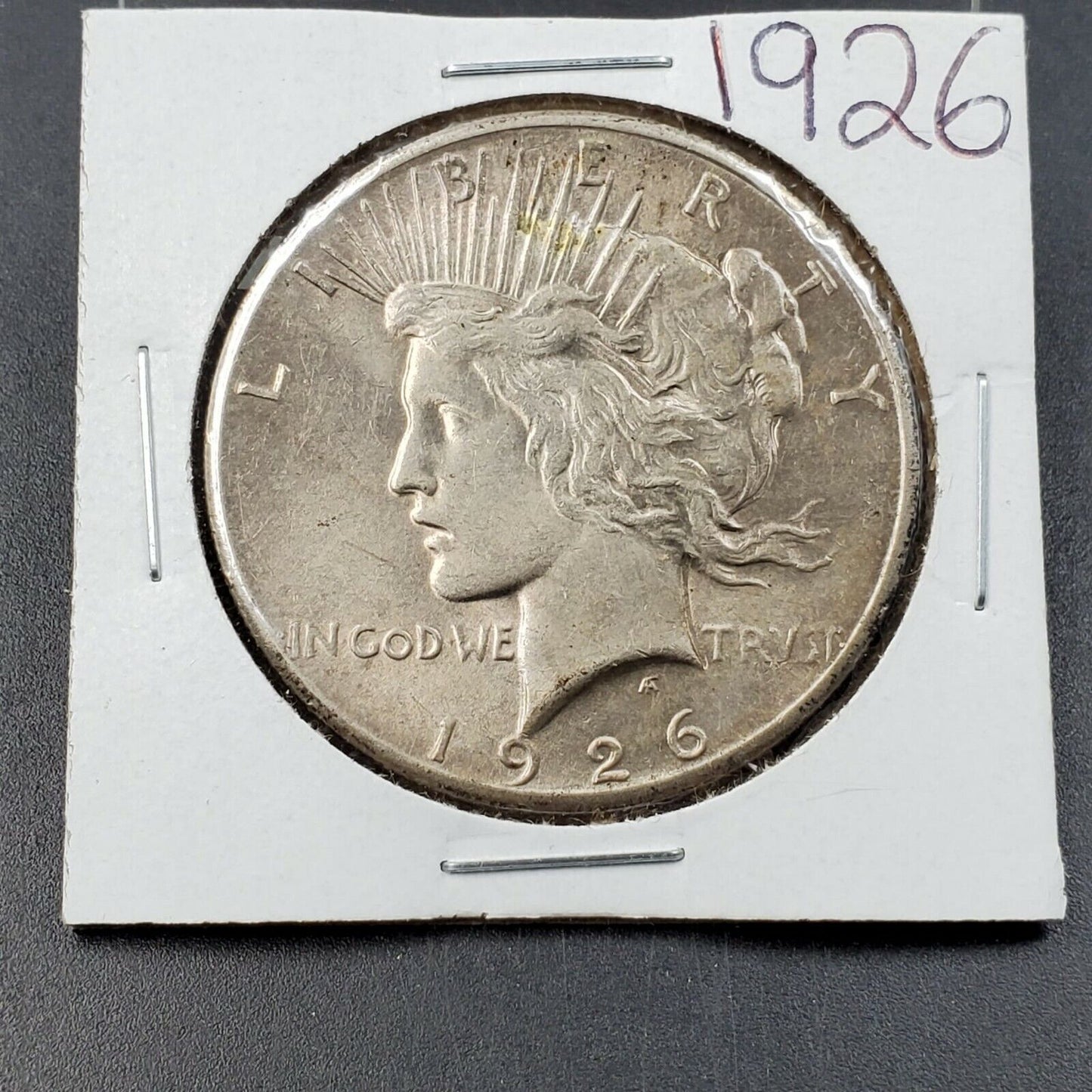 1926 P $1 Peace Silver Eagle Dollar Coin Average UNC Uncirculated Condition