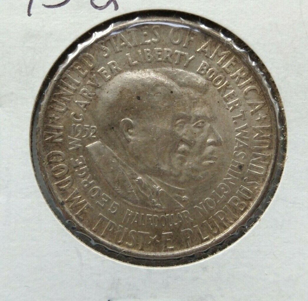 1952 P George Washington Carver Silver 50c Half Dollar Commemorative BU UNC COIN