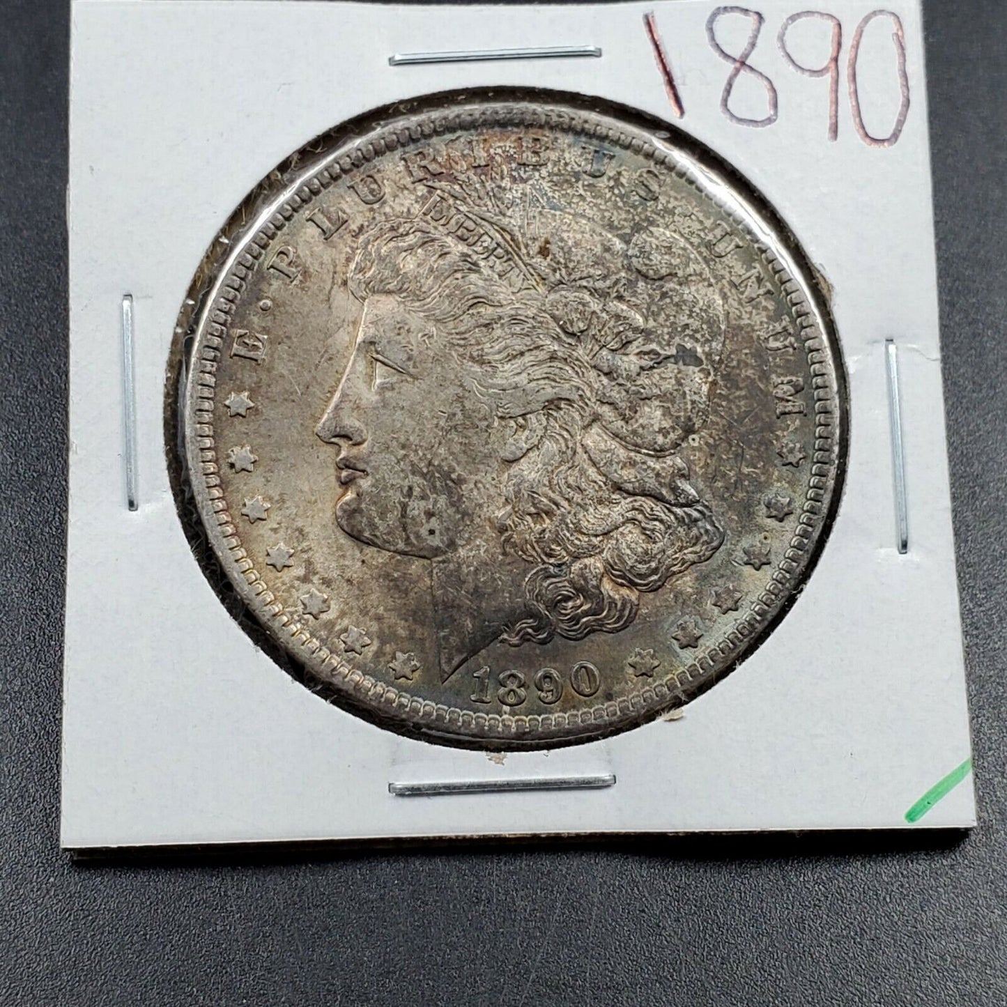 1890 P $1 Morgan Silver Eagle Dollar Coin Choice / GEM BU NEAT TONING TONER