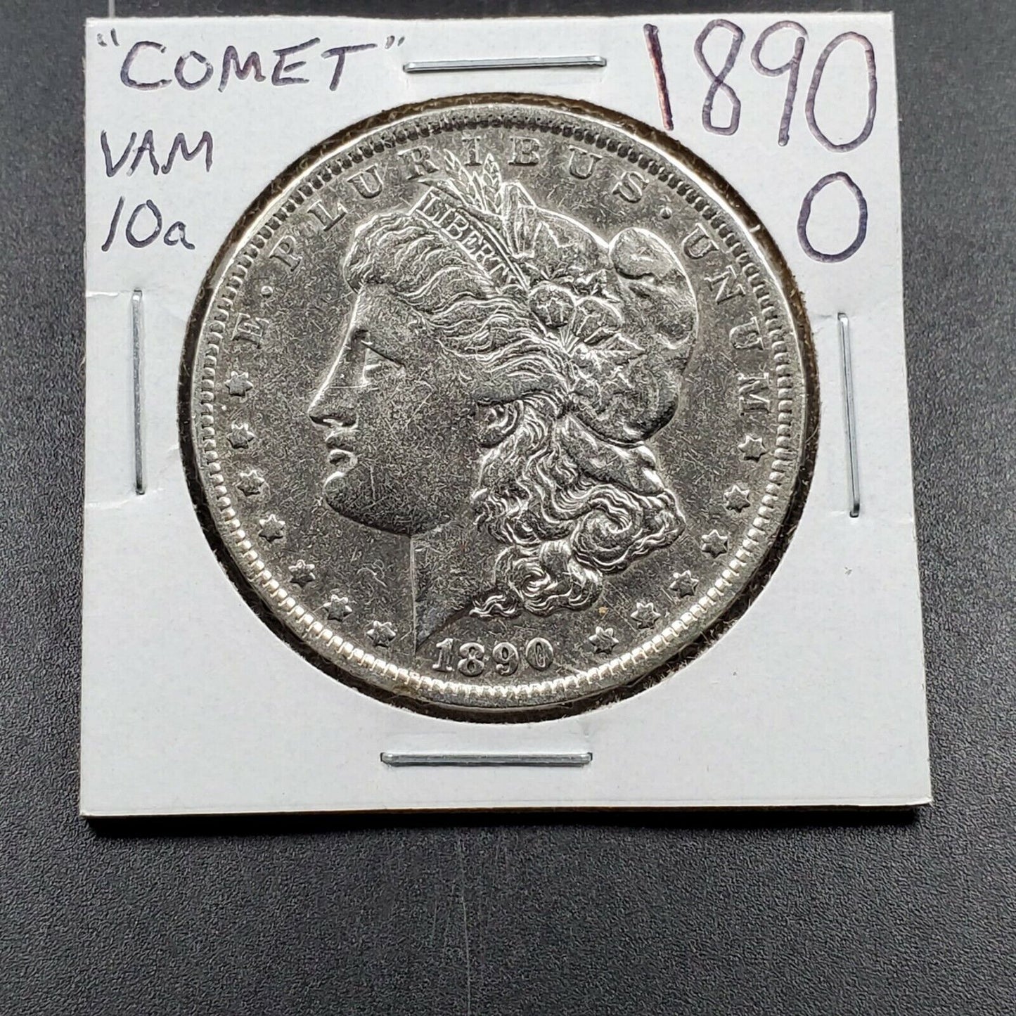1890 O $1 Morgan Silver Eagle Dollar Coin VAM 10a Comet Variety NET Graded XF
