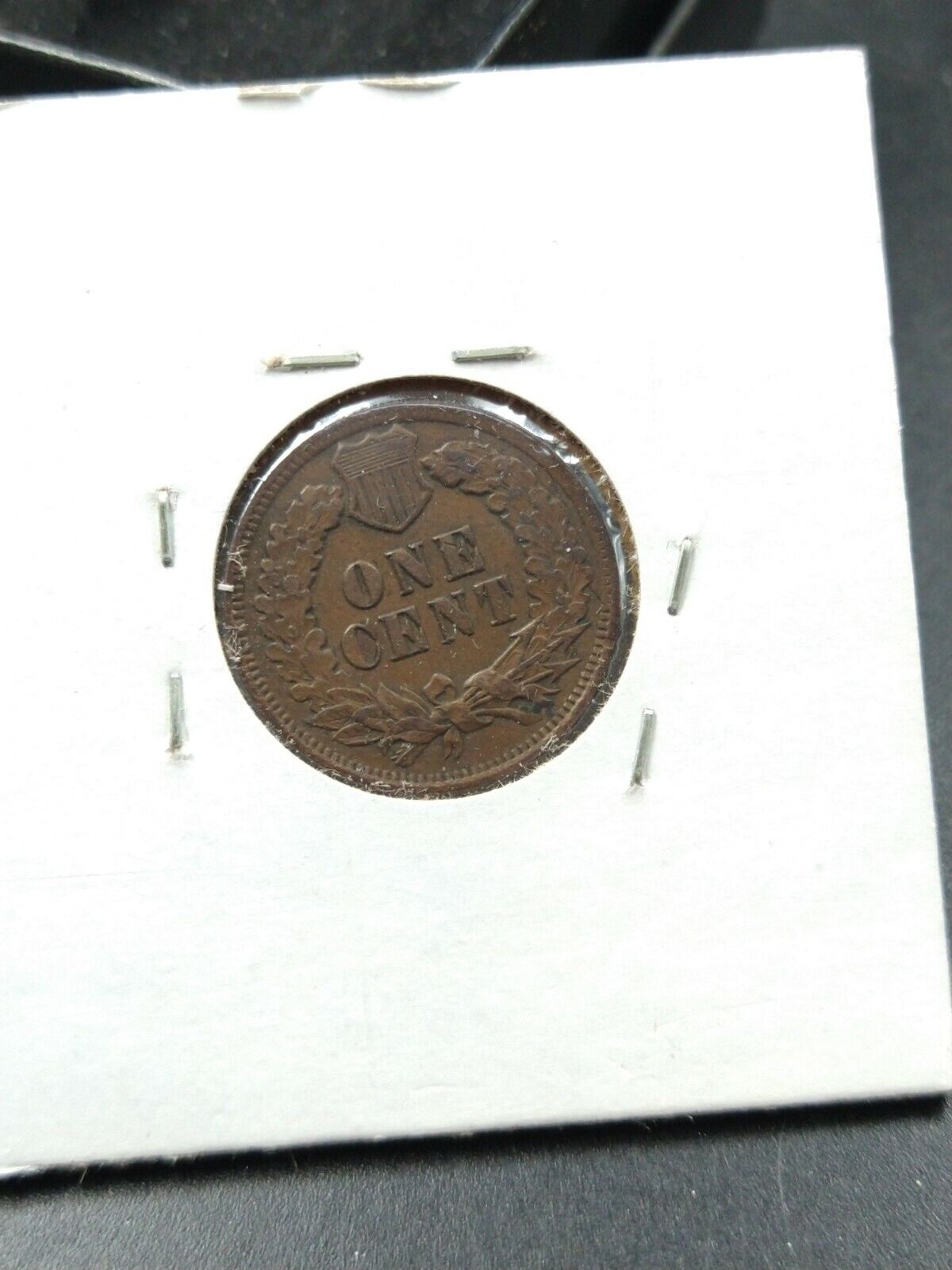 1902 Indian Head Cent Penny Coin Average AU About UNC Brown Toned