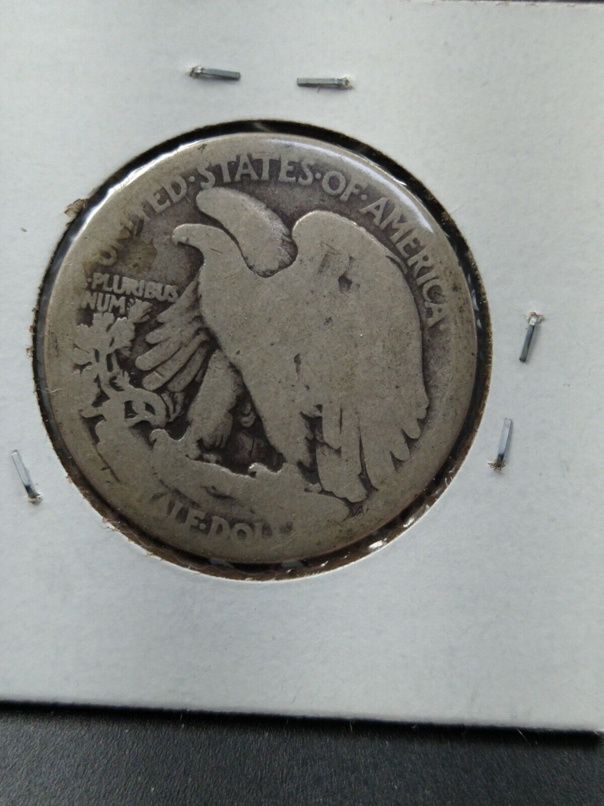 1917 S Walking Liberty Silver Eagle Coin AG ABOUT GOOD OBVERSE OBV MINT MARK