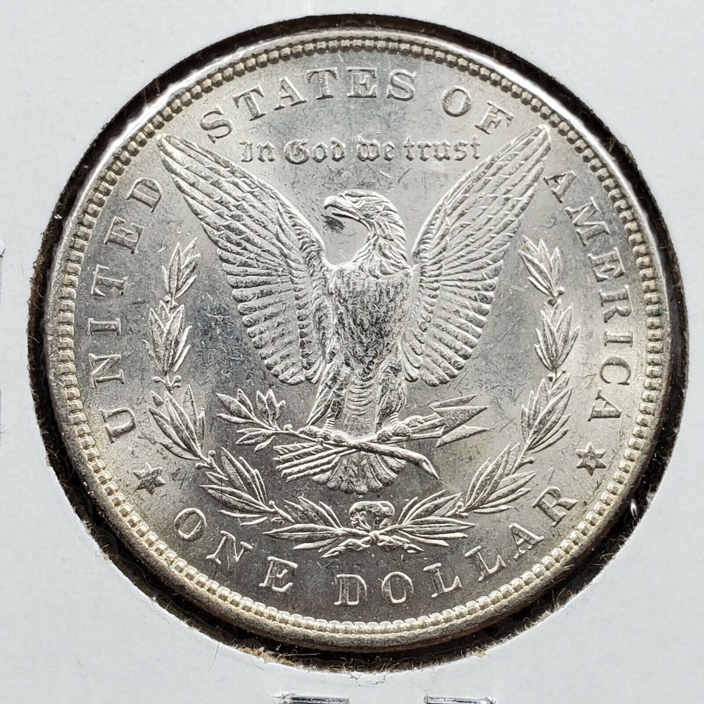 1882 P $1 Morgan Silver Eagle Dollar Coin Average BU Uncirculated Some Toning