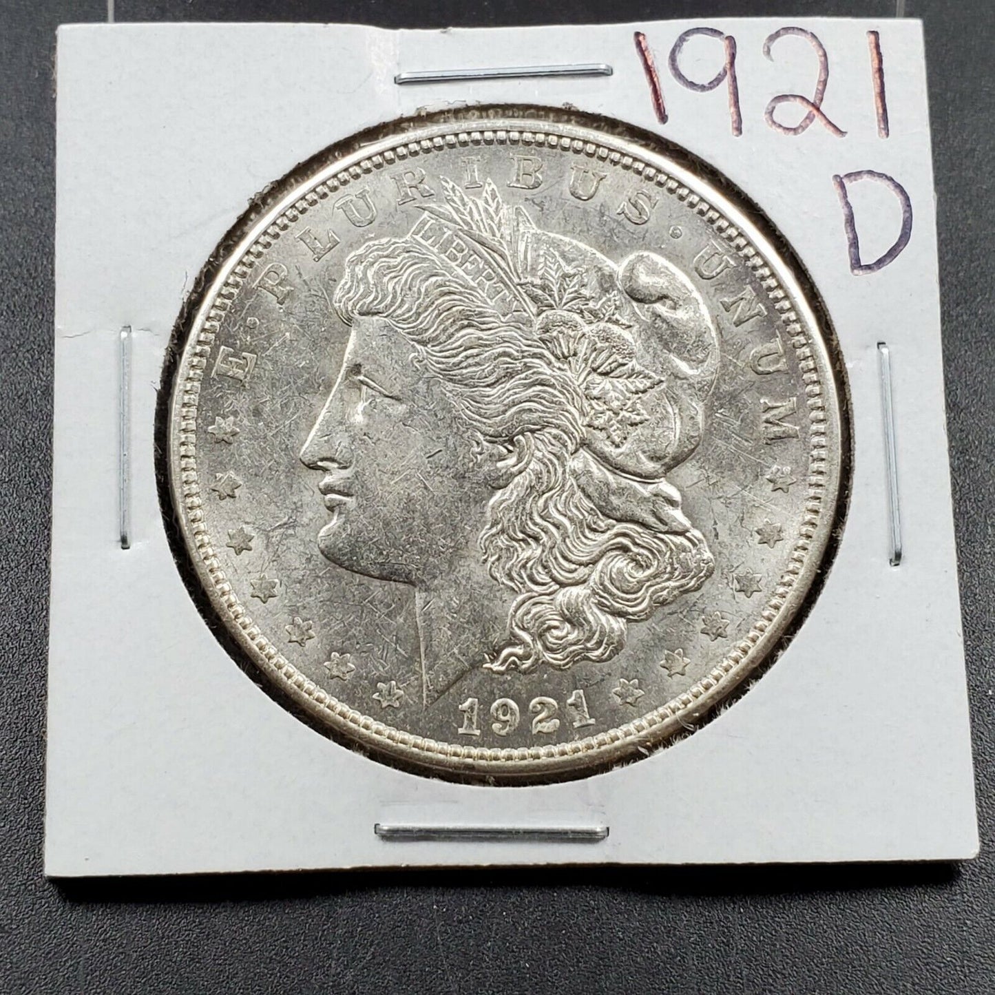 1921 D $1 Morgan Silver Dollar Coin AVG BU Uncirculated 100 Years Anniversary 2