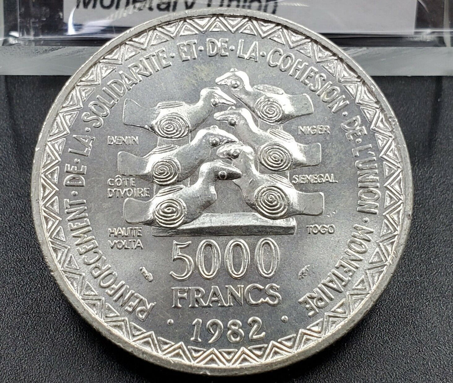 1982 WEST AFRICAN STATES 5000 FRANCS Gem BU UNC Defunct Territory Rare