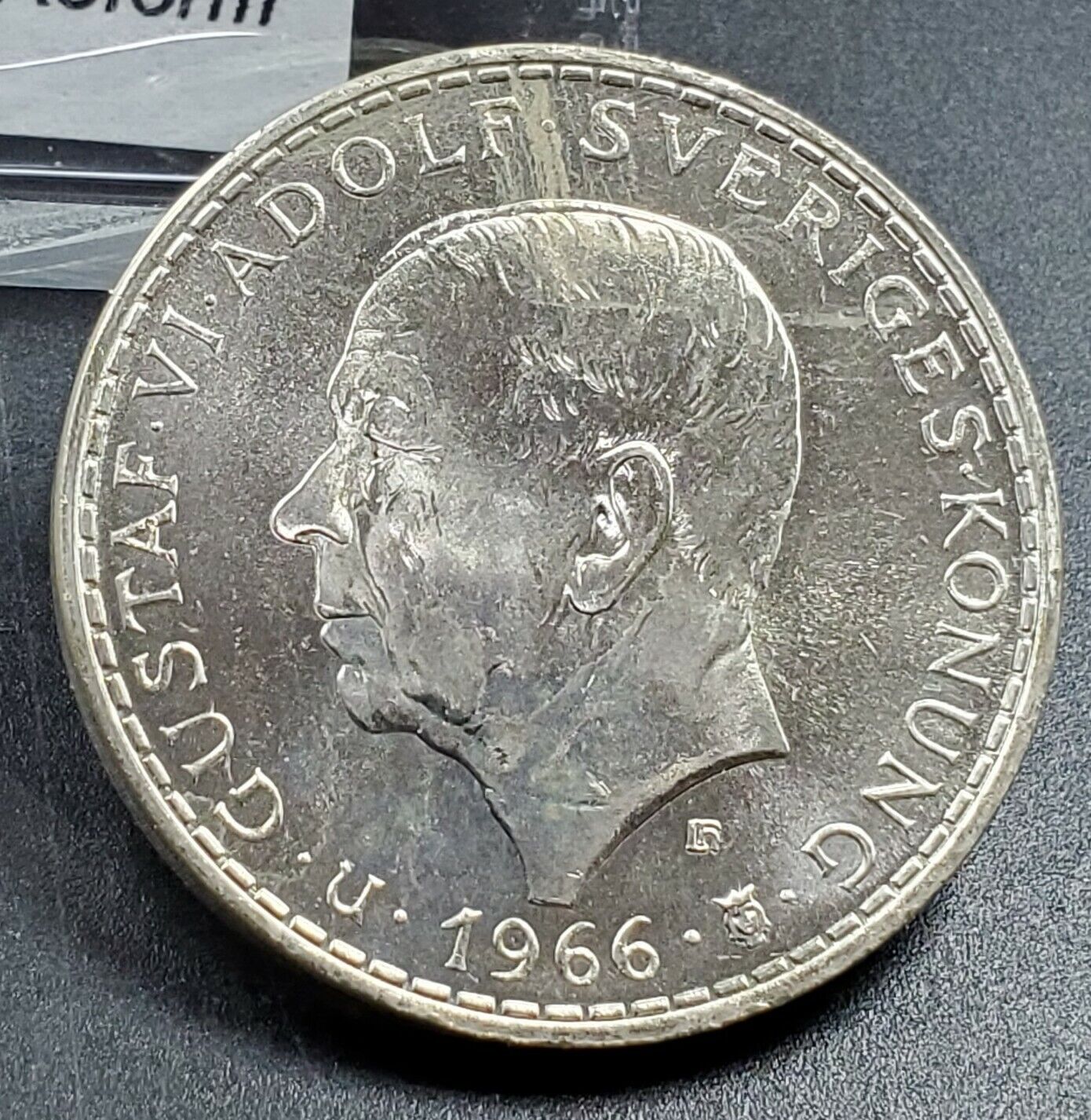 Sweden 1966 5 Kronor Silver uncirculated Coin