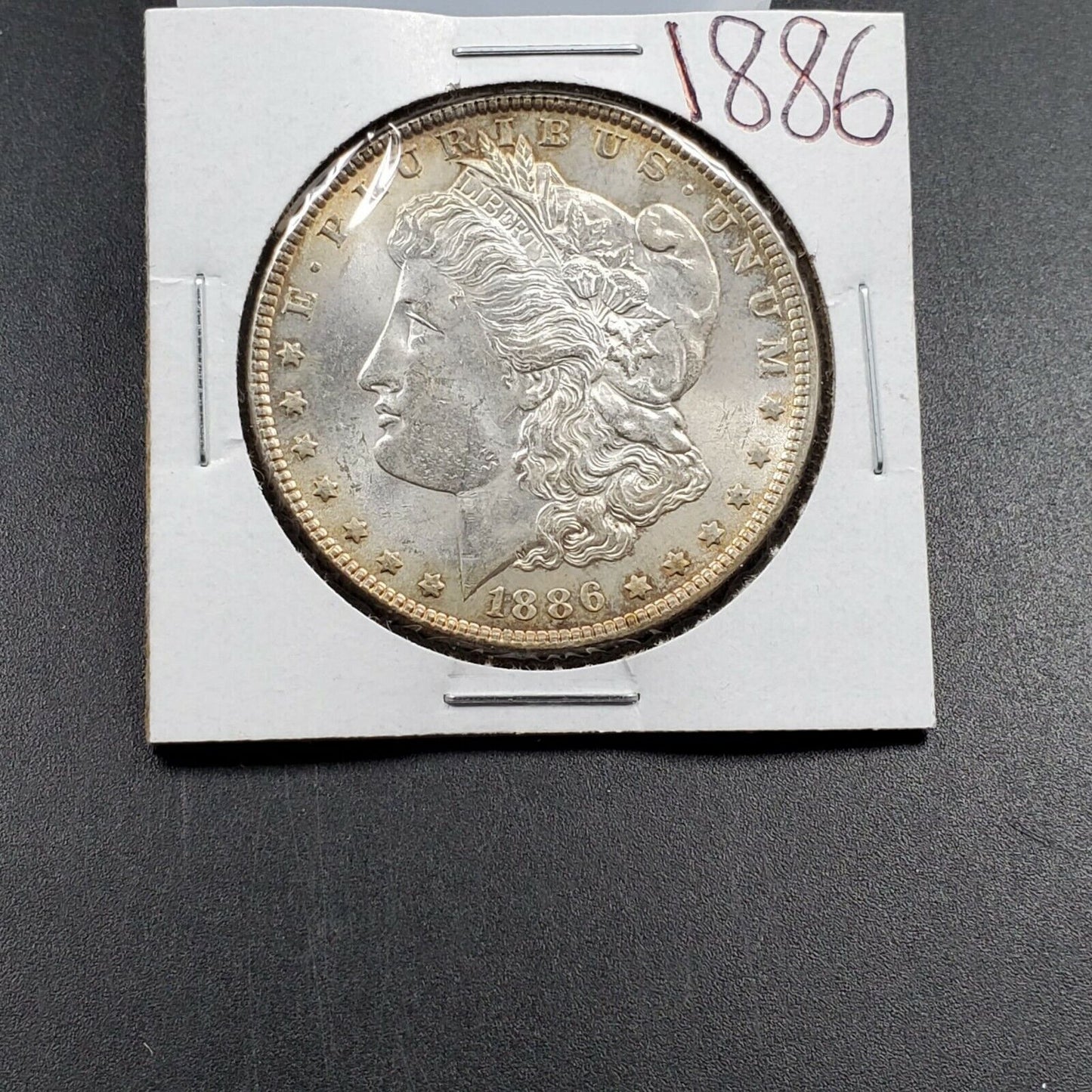 1886 P $1 Morgan Silver Eagle Dollar Coin Choice BU Uncirculated Neat Toning