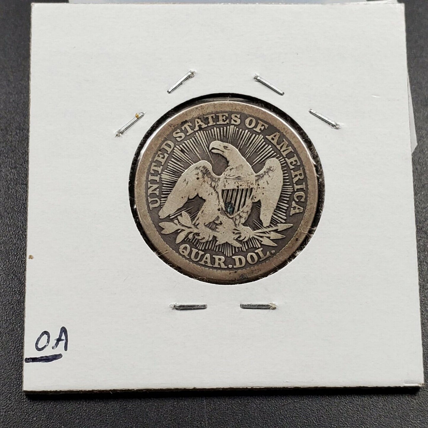 1853 P Seated Liberty Silver ARROWS Quarter Coin Circ CHOICE Good / VG Very Good