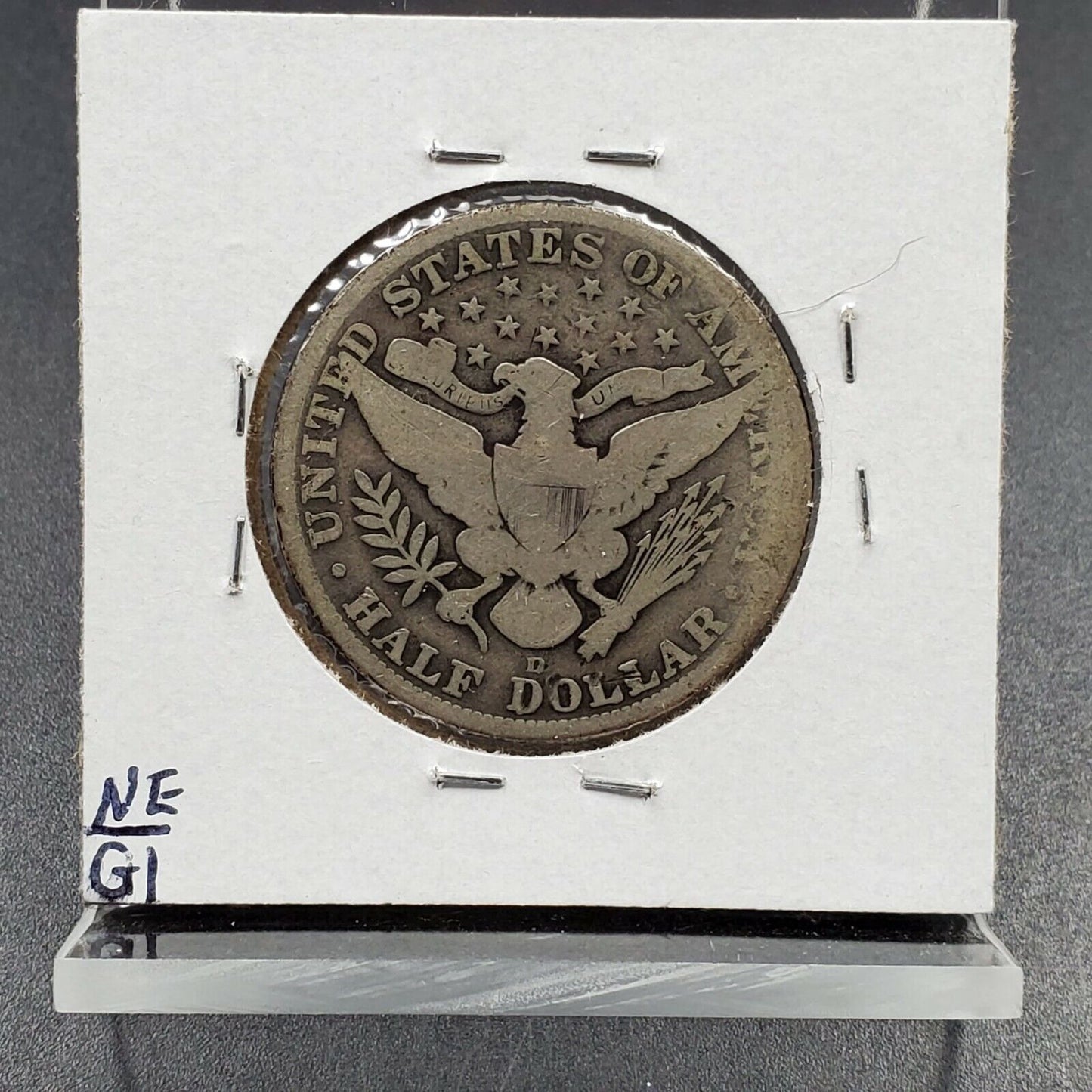 1913 D 50C Barber Silver HALF DOLLAR Coin Choice AG ABOUT GOOD / GOOD CIRCULATED