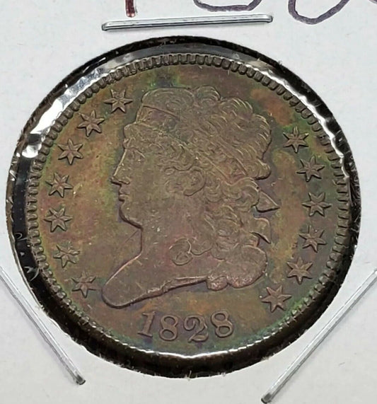 1828 Classic Head Half Cent Type Coin 13 Stars Variety Choice VF Very Fine Circ