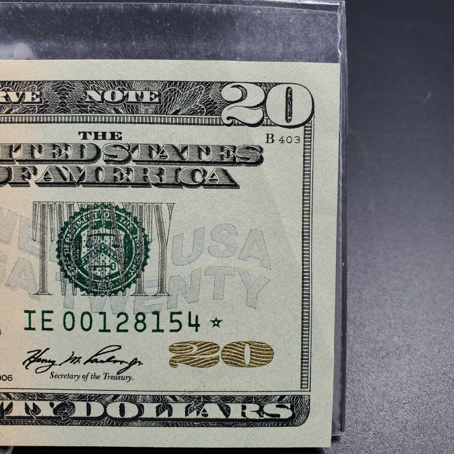 2006 $20 FRN Federal Reserve Star * Replacement Note Neat Serial Number # XF