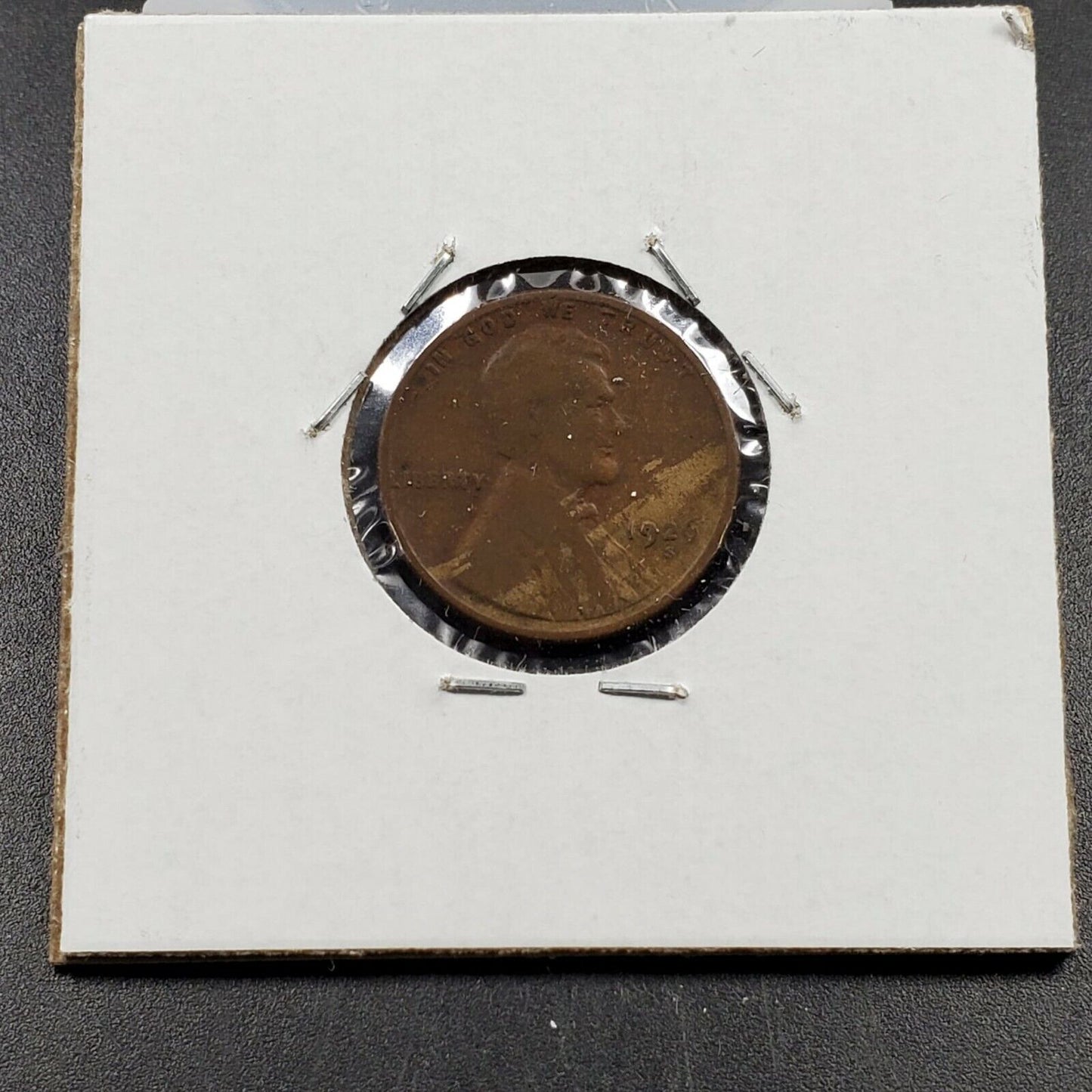 1926 s 1c Lincoln Wheat Cent Penny Coin Laminated Planchet Error