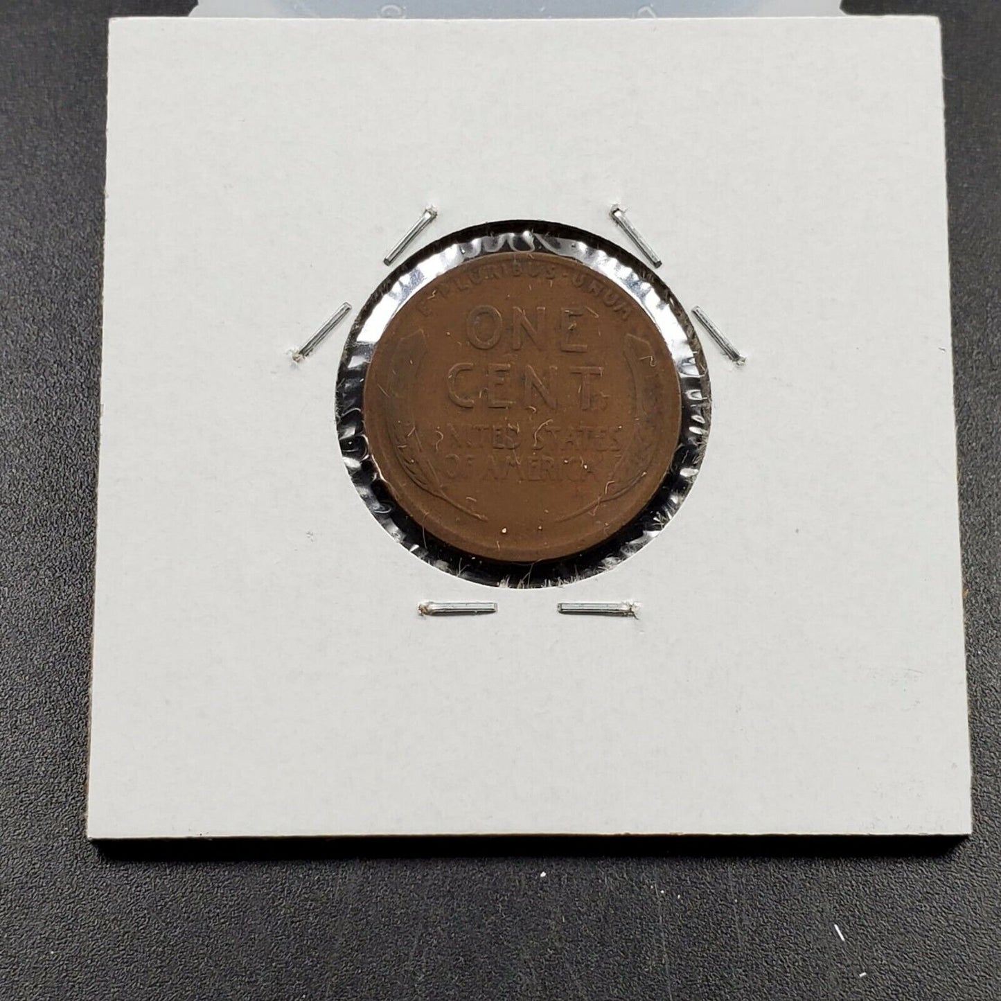 1919 p 1c Lincoln Wheat Cent Penny Coin Laminated Planchet Error