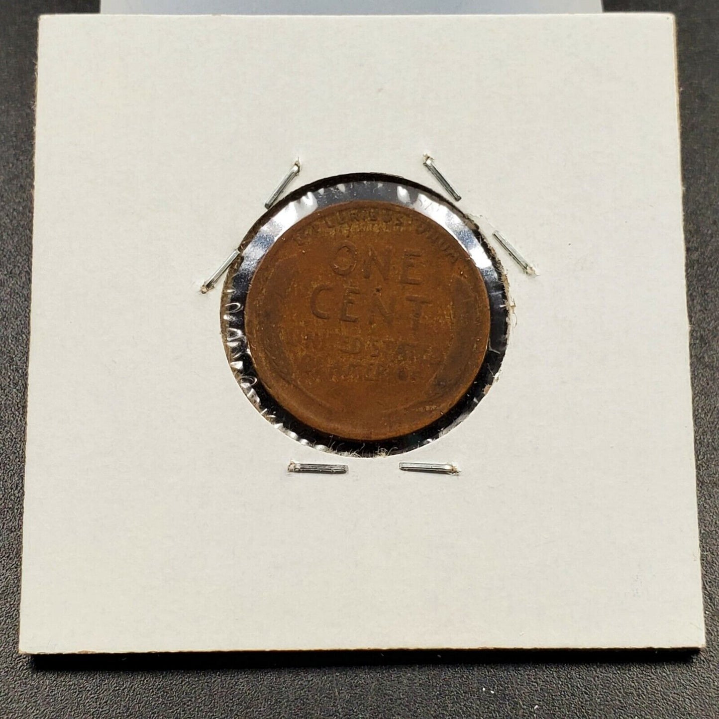 1919 p 1c Lincoln Wheat Cent Penny Coin Laminated Planchet Error