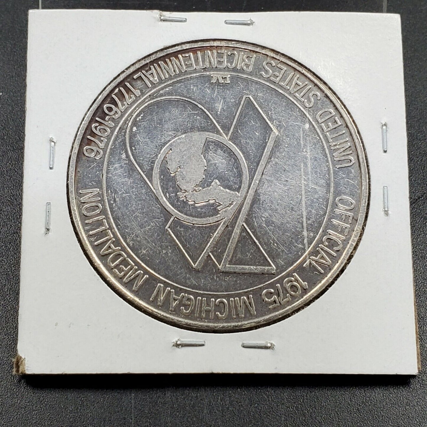 Official 1975 Michigan Medallion U.S. Bicentennial Sterling Silver Medal