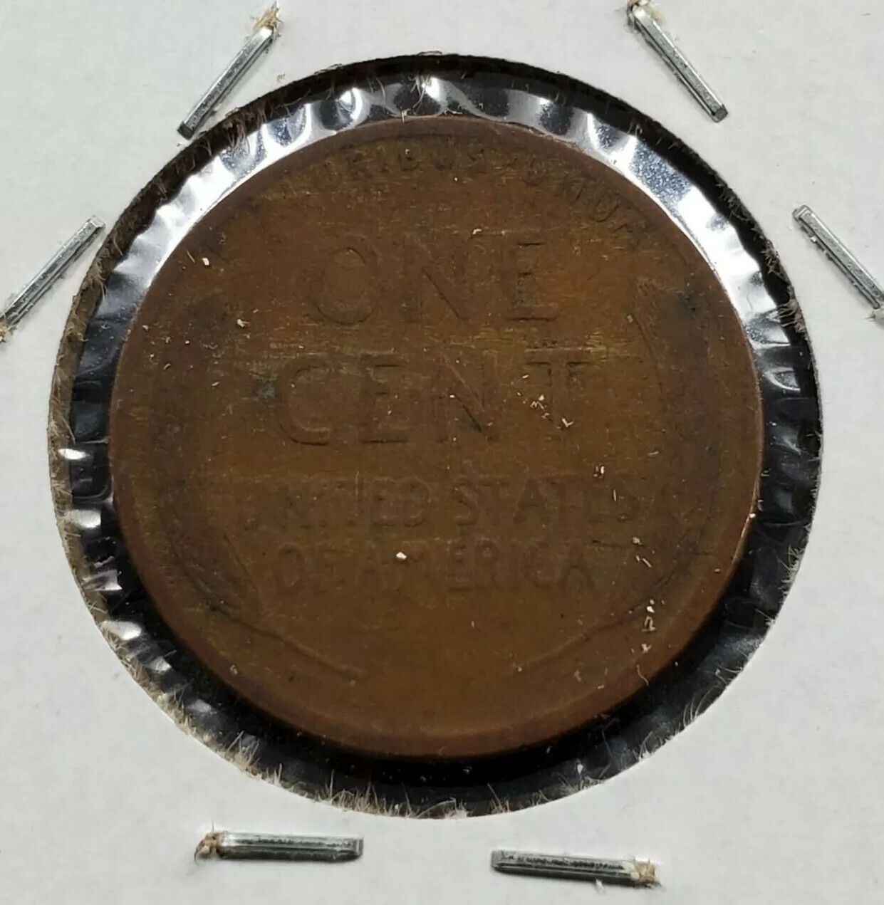 1929 P Lincoln Wheat Cent Penny Coin Laminated Planchet Error Variety Circ