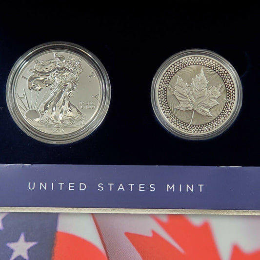 2019 Pride of Two Nations Limited Edition Two Coin Set US MINT OGP CANADA USA