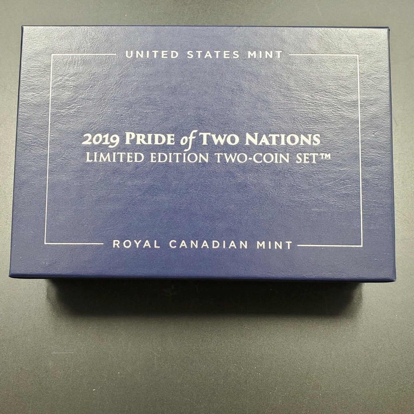 2019 Pride of Two Nations Limited Edition Two Coin Set US MINT OGP CANADA USA