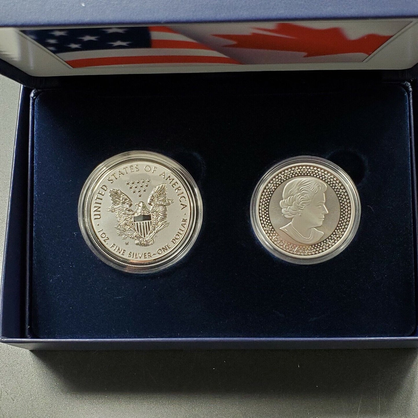 2019 Pride of Two Nations Limited Edition Two Coin Set US MINT OGP CANADA USA