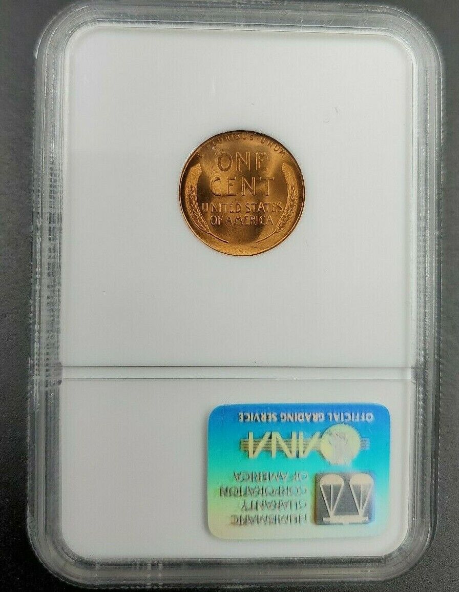 1950 S Lincoln Wheat Cent Penny Coin MS67 NGC Red RD ANA Brown Label Case Gem BU