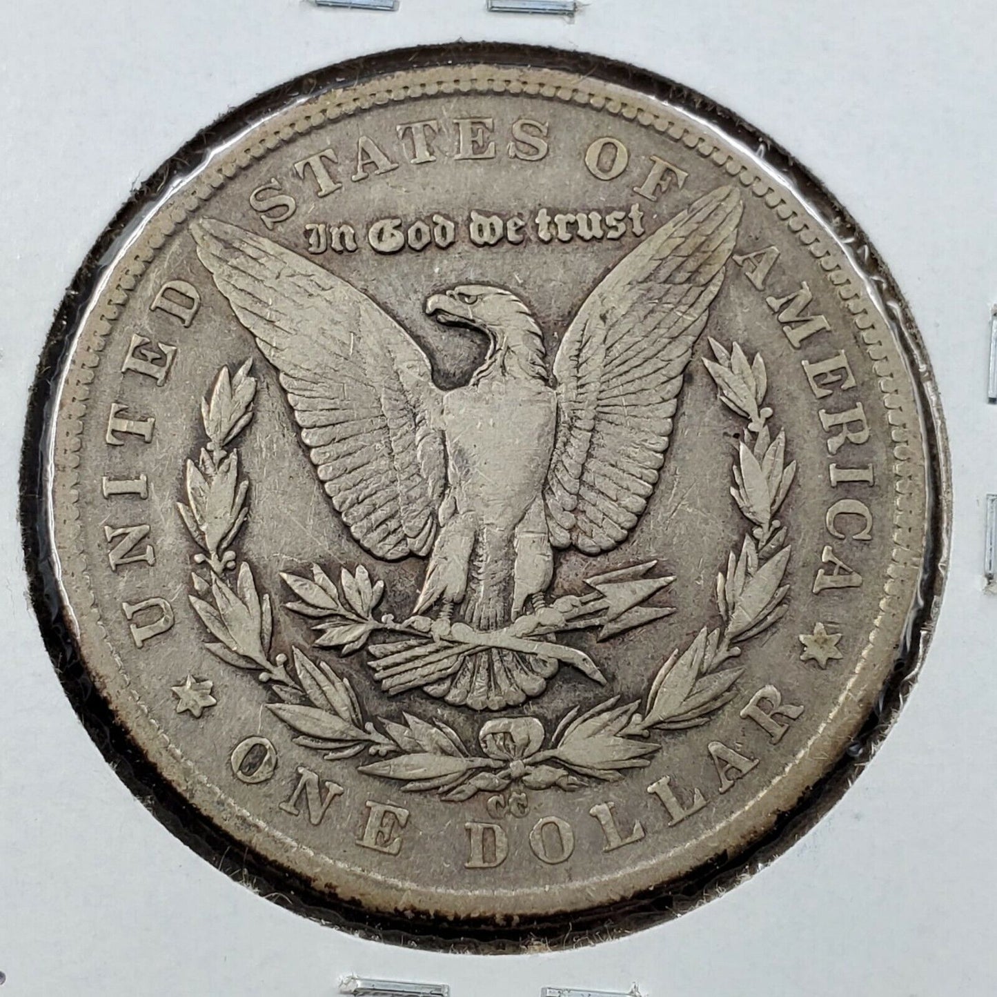 1879 CC Morgan Silver Eagle Dollar Minor Mint Mark VAM CH VF with Rim Nicks