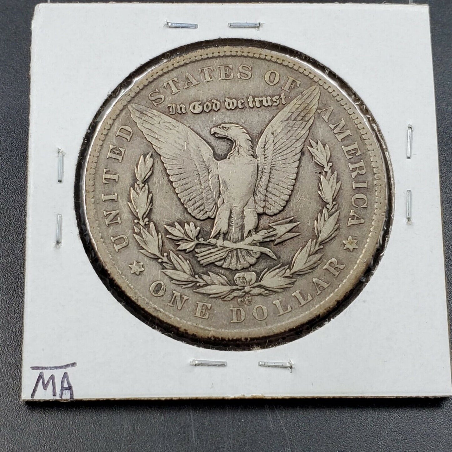 1879 CC Morgan Silver Eagle Dollar Minor Mint Mark VAM CH VF with Rim Nicks