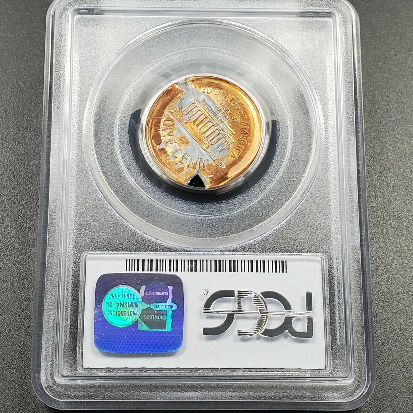 70% Brockadge w/ BroadStrike Error 1999 Zinc Lincoln Memorial Cent PCGS MS64 RD