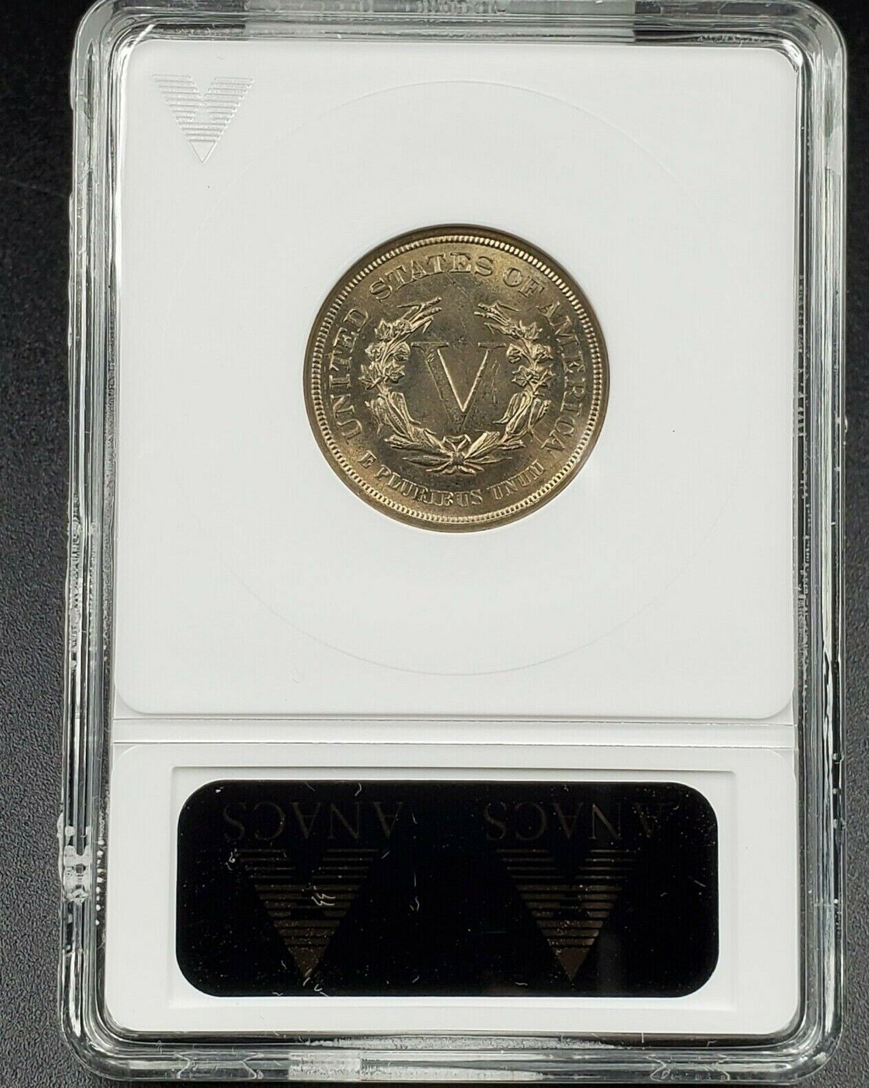 1883 No Cents Liberty V Nickel Variety Coin ANACS MS65 RPD 010 Repunched Date 10
