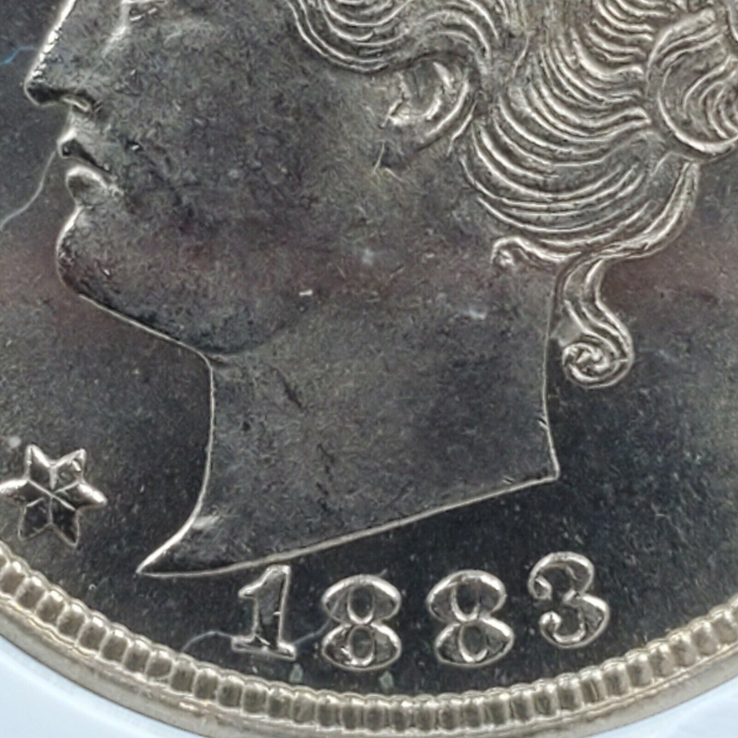 1883 No Cents Liberty V Nickel Variety Coin ANACS MS65 RPD 010 Repunched Date 10