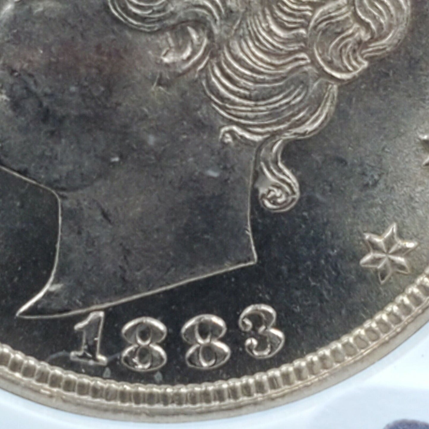 1883 No Cents Liberty V Nickel Variety Coin ANACS MS65 RPD 010 Repunched Date 10