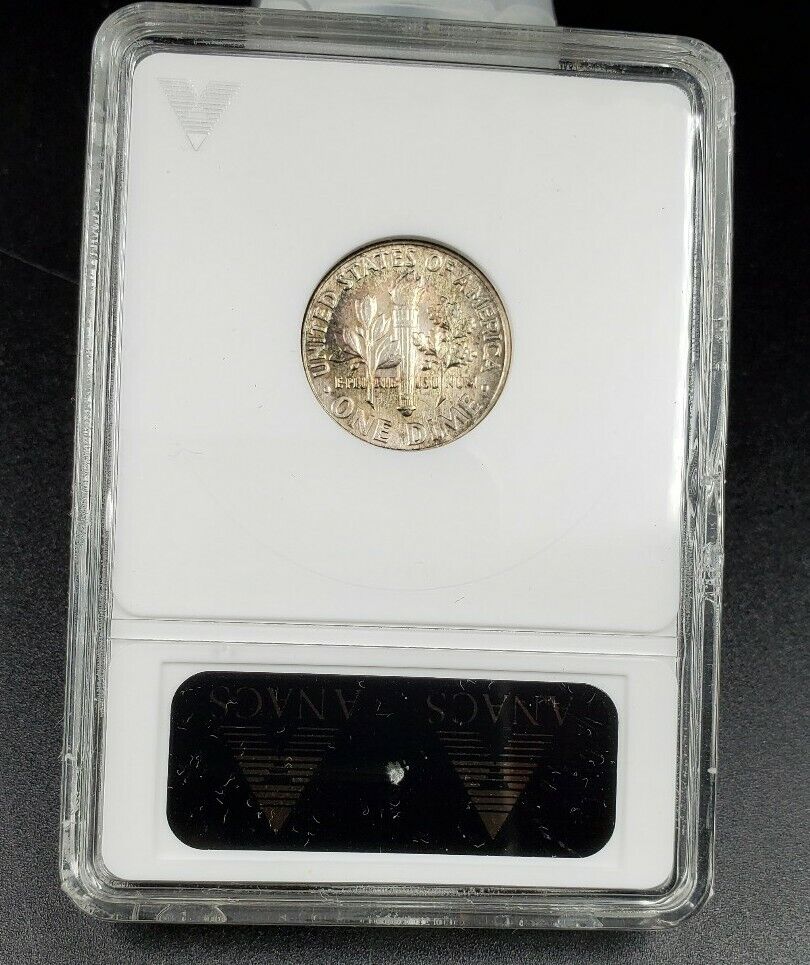 1964 P Roosevelt Silver Dime Variety ANACS MS65 DDR FS-018.3 Die 8 FS-802 Top PP