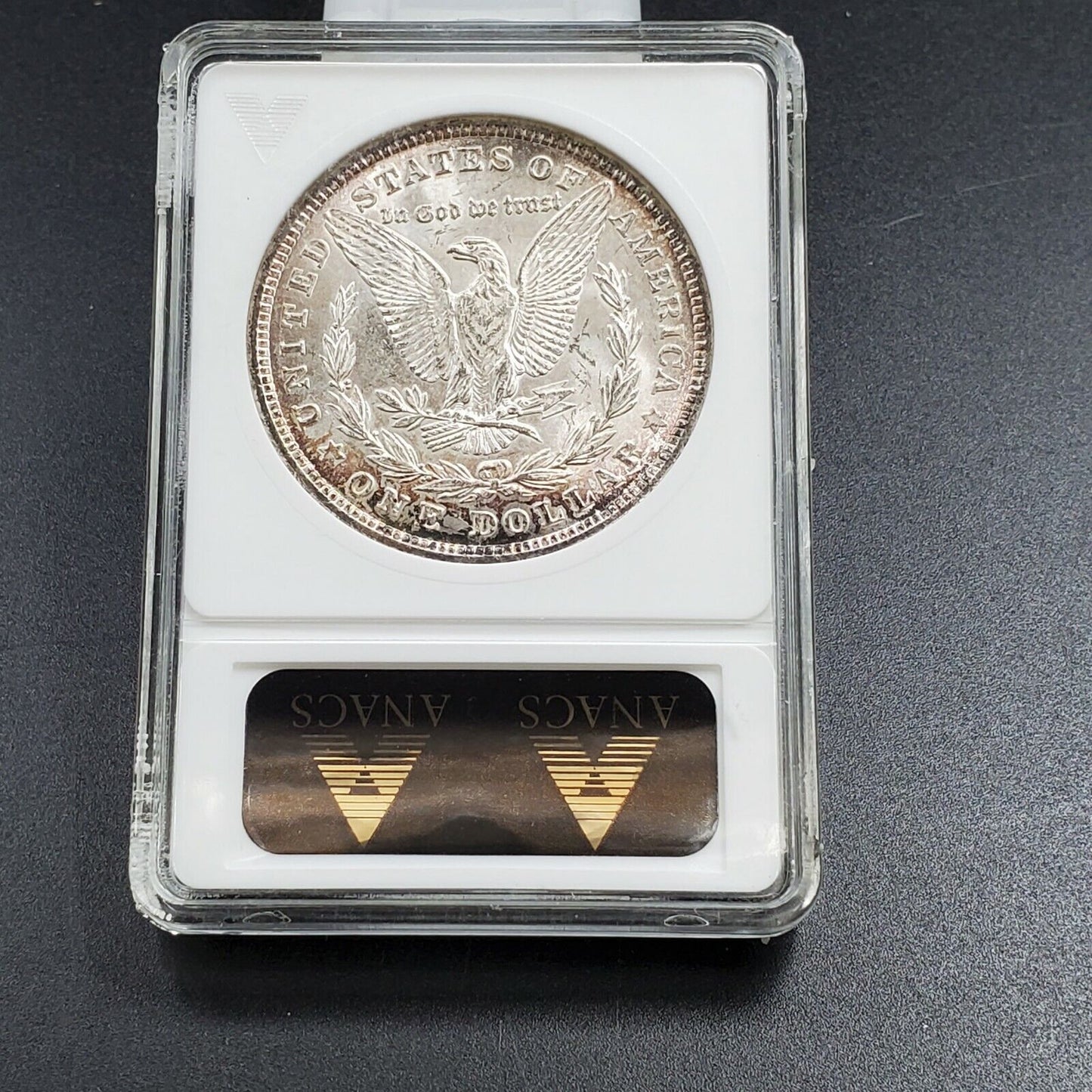 1921 p Morgan Silver Dollar Variety Coin ANACS MS63 VAM-2 CONECA TOP100 Label