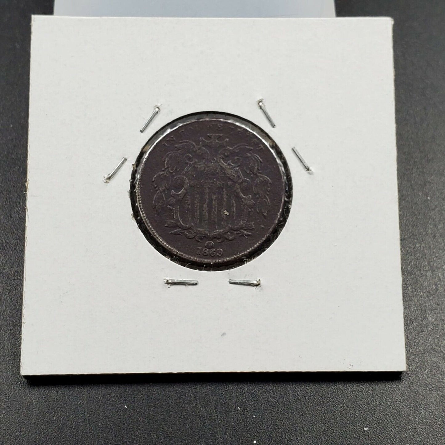1869 5c Shield Nickel VG / Fine Details ED