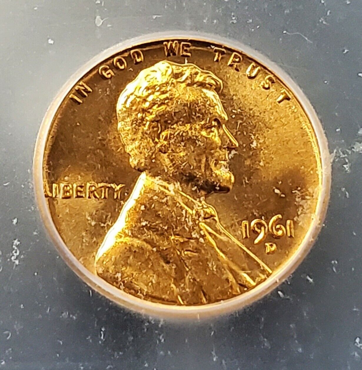 1961 D Lincoln Memorial Cent Penny MS67 ICG vintage NICE ICG Case Nice Coin
