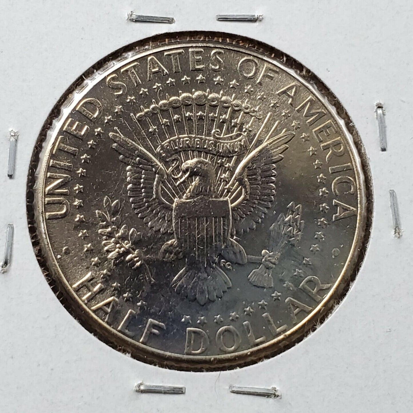 1996 P Kennedy Clad Half Dollar Coin OBV Struck Thru Grease Error Variety BU UNC