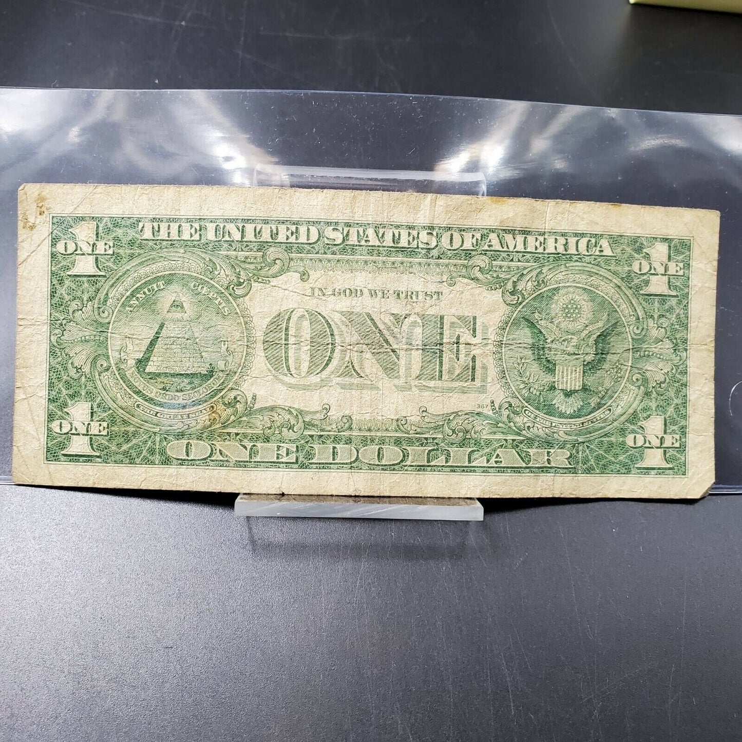 1957 $1 Silver Certificate A Blue Seal Semi Radar Neat Serial Number Near readBW