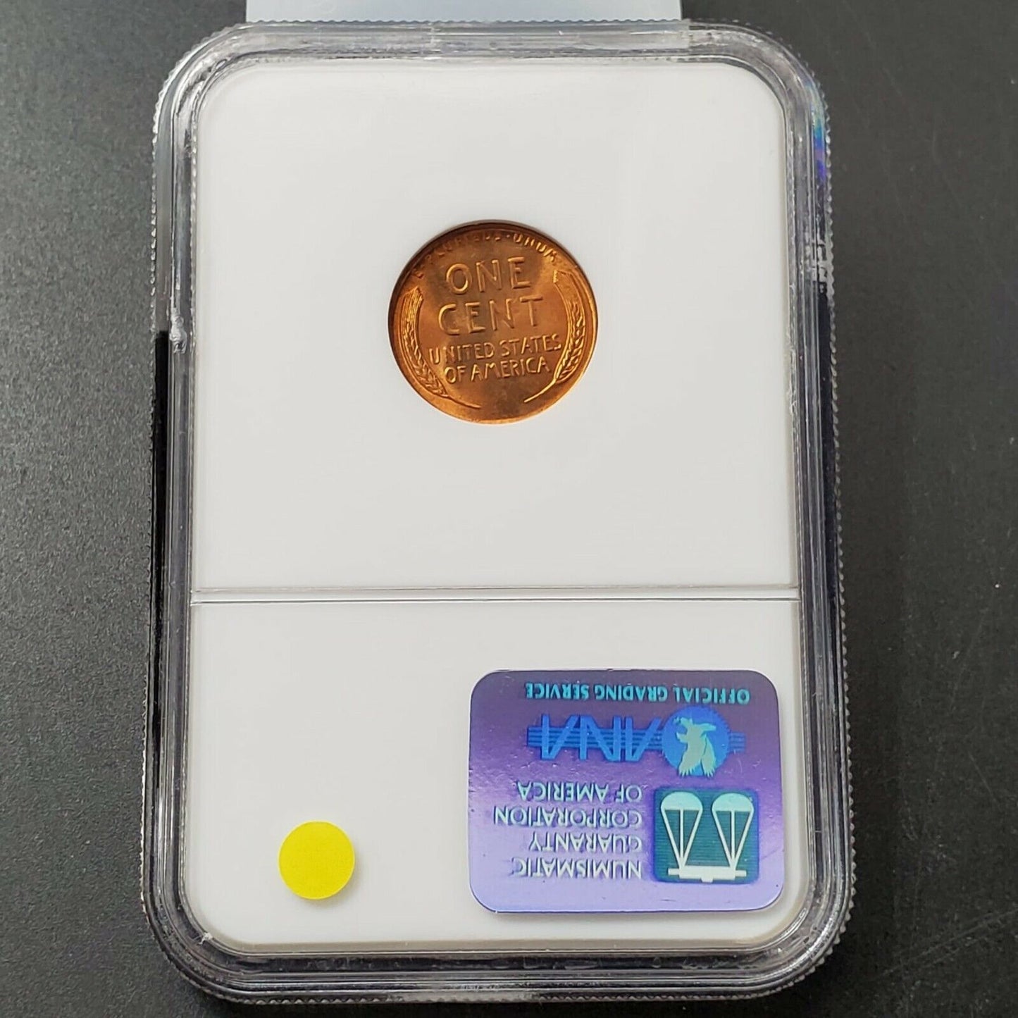 1955 P Lincoln Wheat Cent Penny Coin NGC MS66 RD RED BIG Die Crack @Head Variety