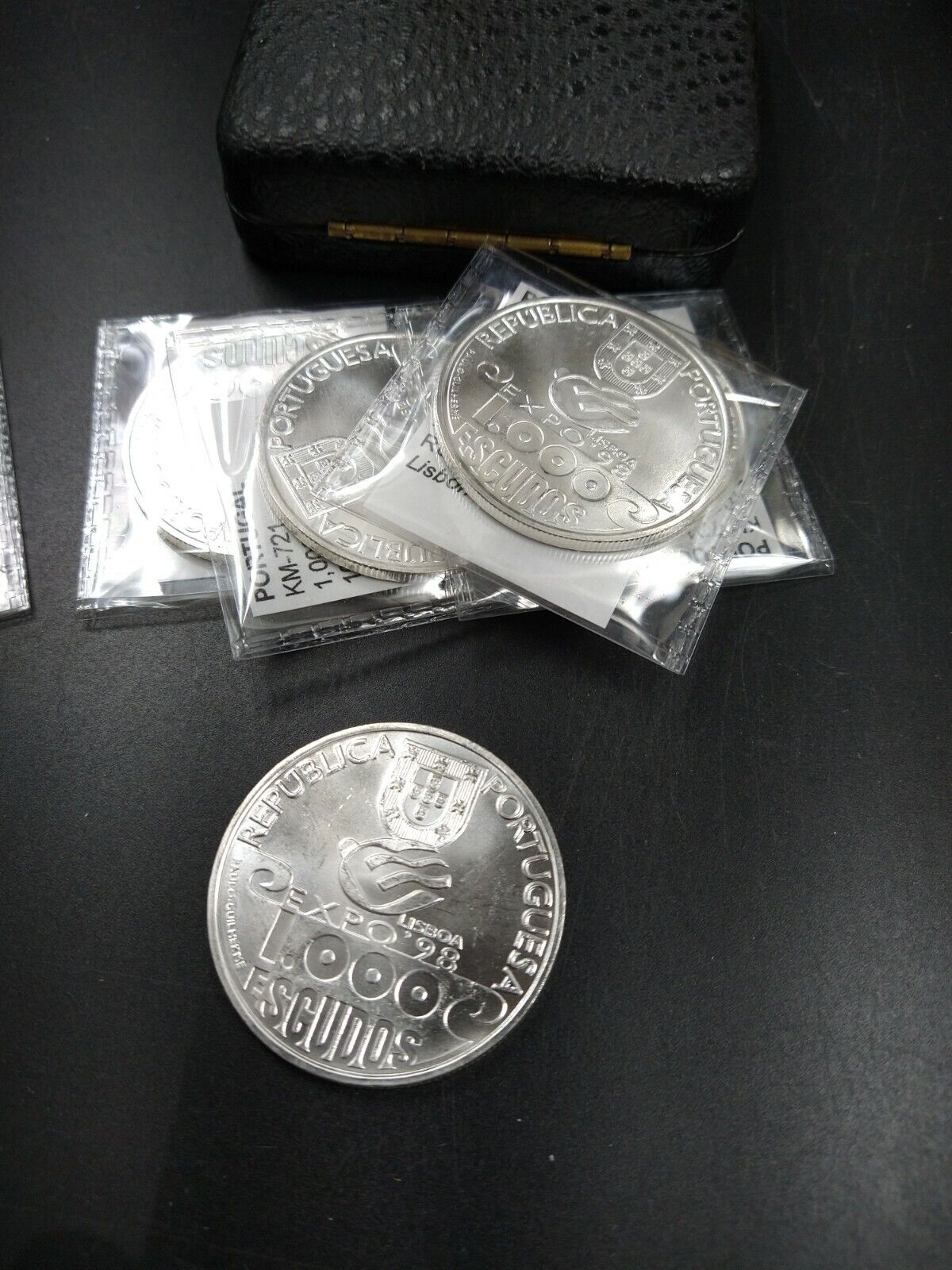 1999 1000 ESCUDOS Portugal Lisbon Expo Silver Coin MILÉNIO DO ATLÂNTICO GEM BU