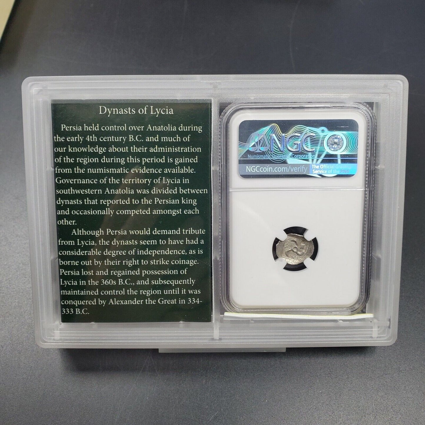 Dynasts Lycia 390-360 BC Mithrapata Greek Sixth-Stater NGC XF EF Story Vault