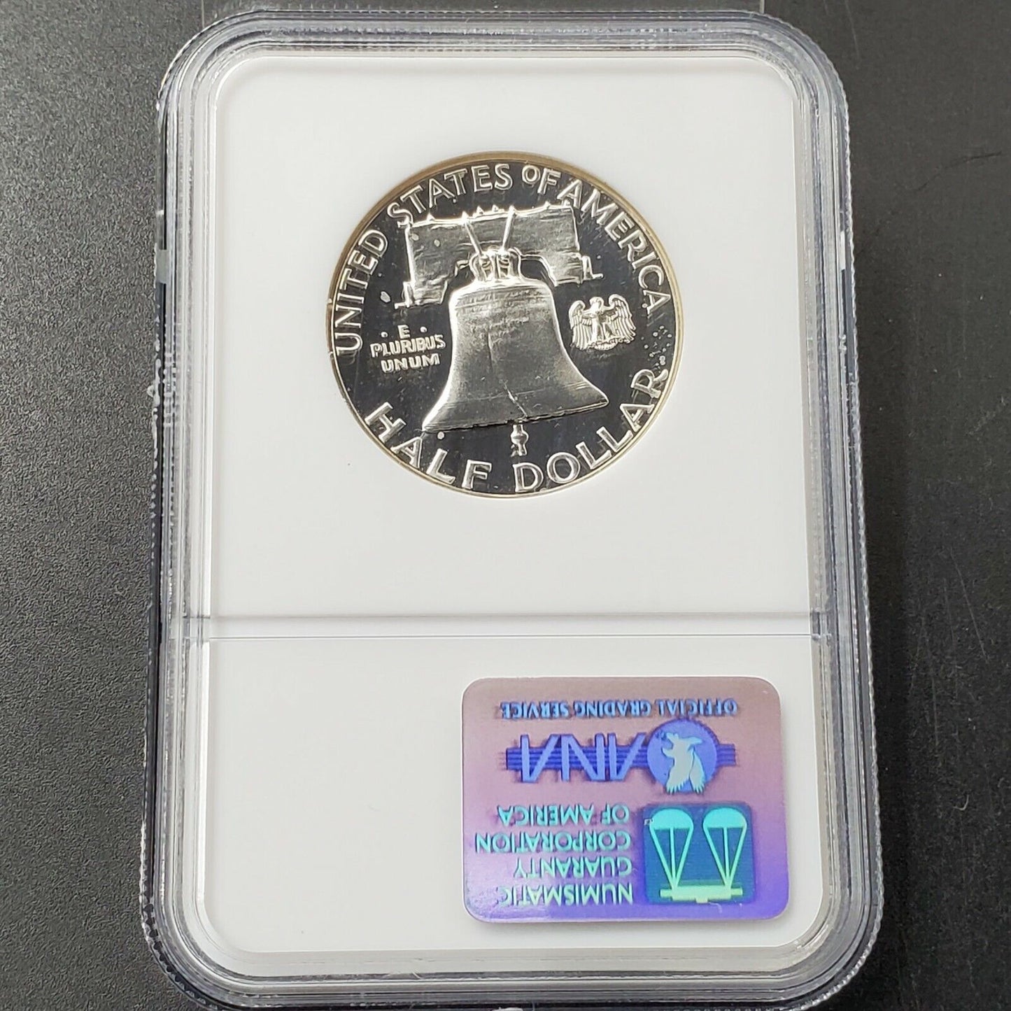 1962 P Franklin Silver Half Dollar Coin NGC PF67 CAMEO SCRATCH ON HOLDER