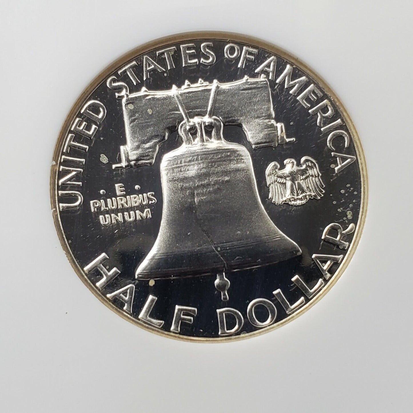 1962 P Franklin Silver Half Dollar Coin NGC PF67 CAMEO SCRATCH ON HOLDER