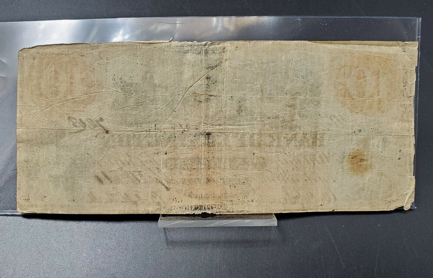 $10 1859 North Carolina Bank of Lexington Serial Number Wheat Field VG Circulate
