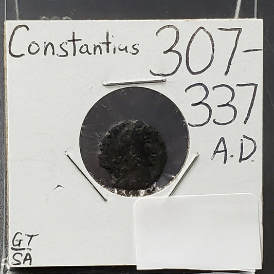 Constantius 307 - 337 AD Follis Ancient Bronze Coin Circulated