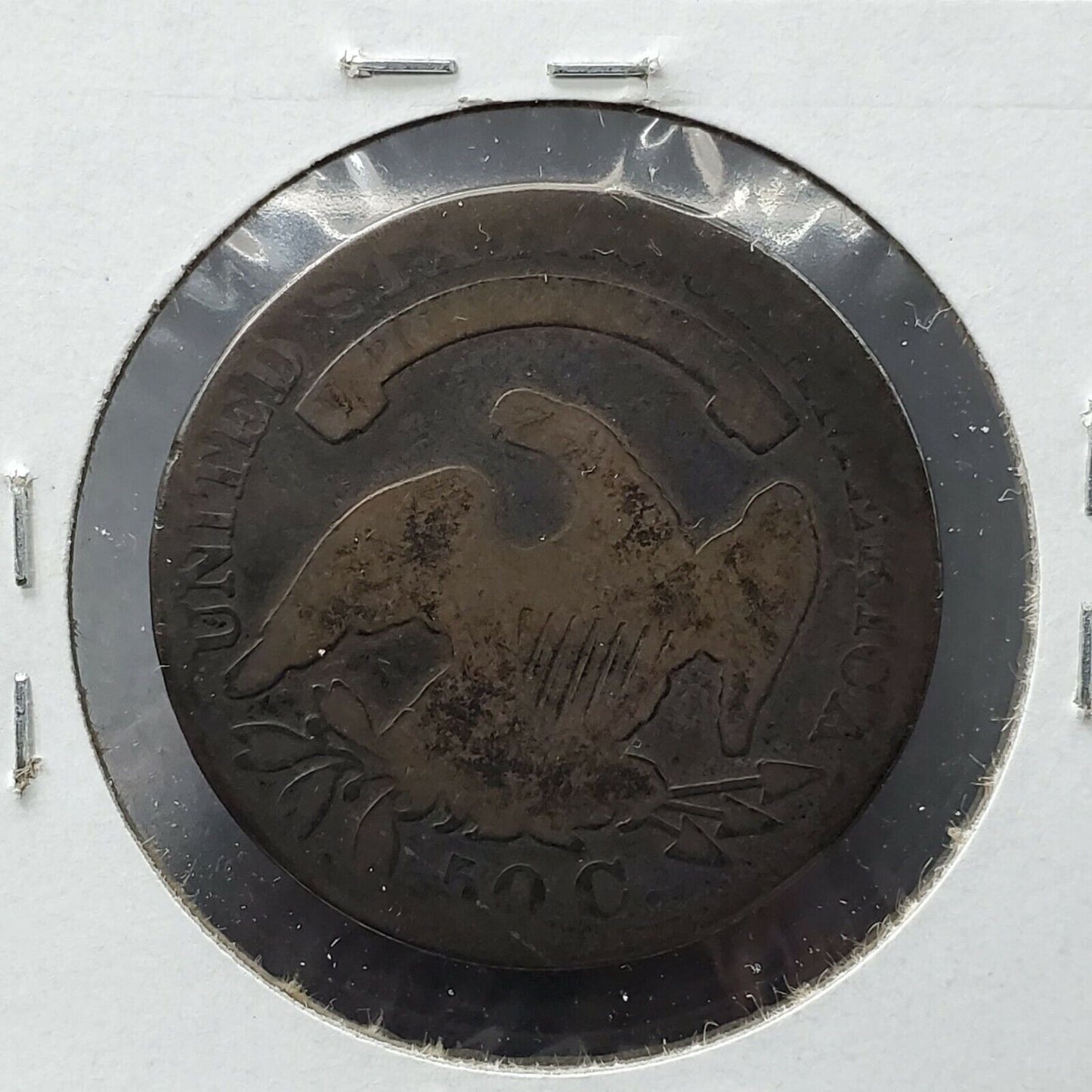 1830 Capped Bust Head Half Dollar Average Good Circulated Neat Toning Toner