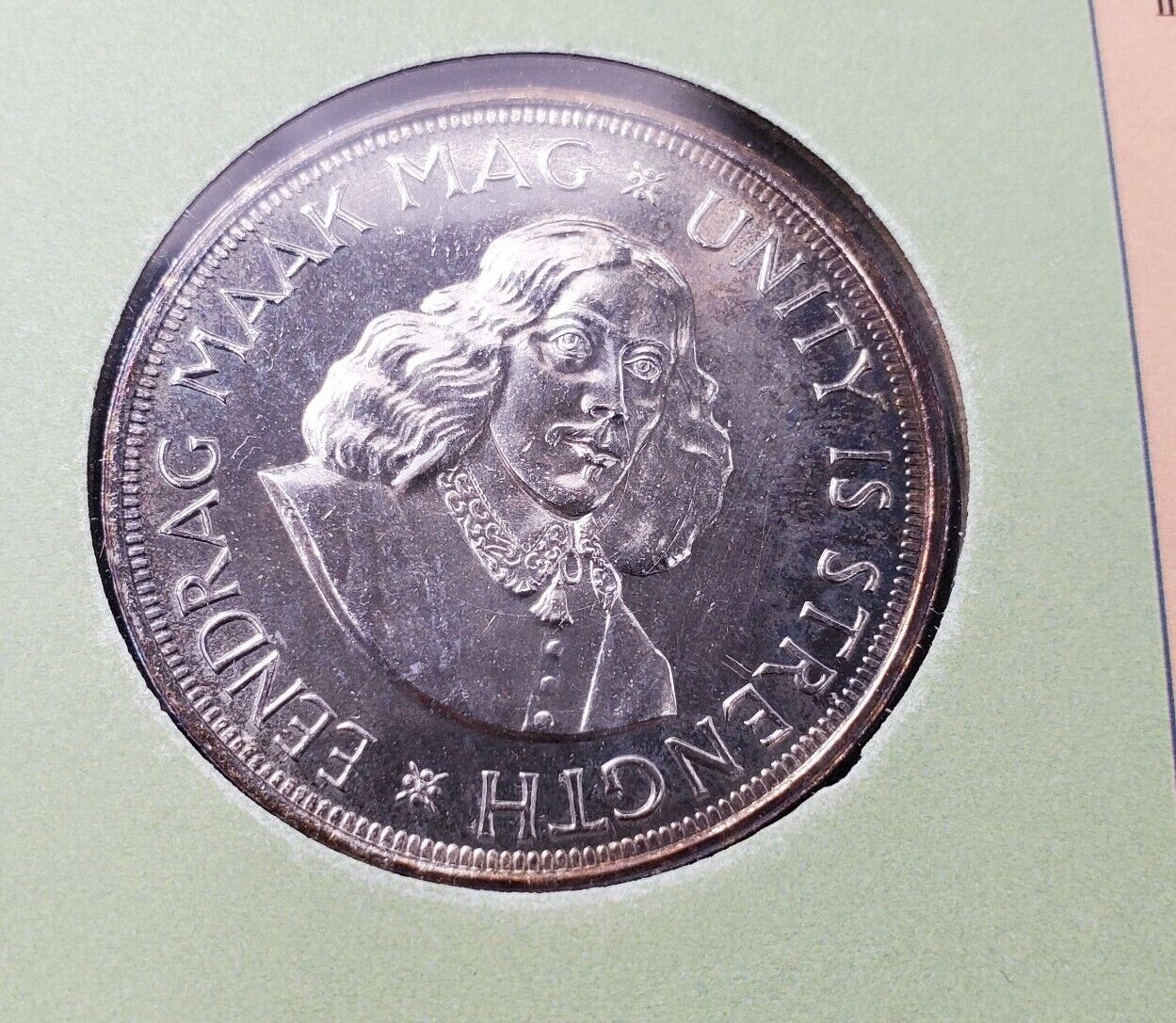 1964 South Africa 50c PL REV American Historical Society Silver Dollars of World