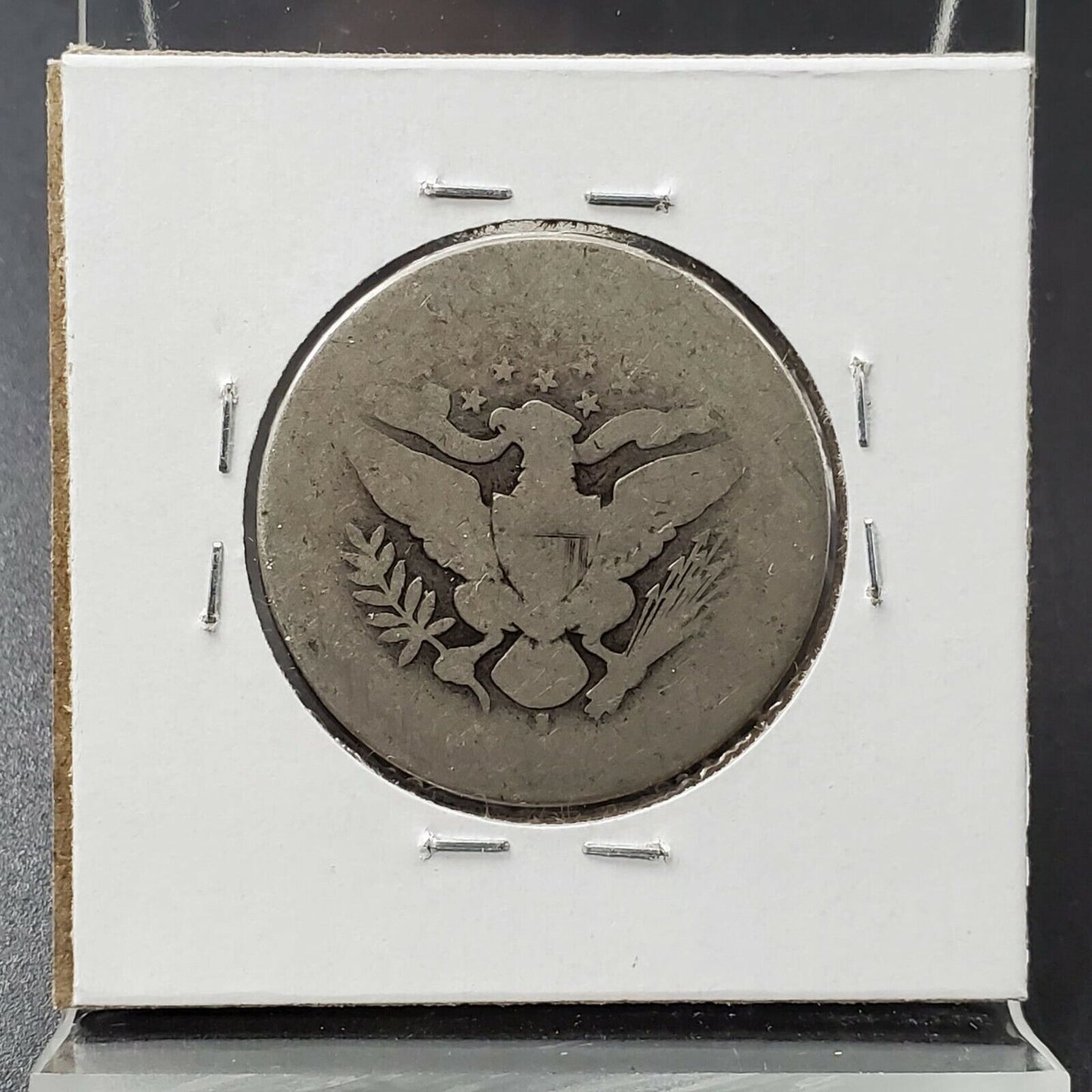 1894 S 50C Barber Silver HALF DOLLAR Coin Fair / AG About Good Discernable