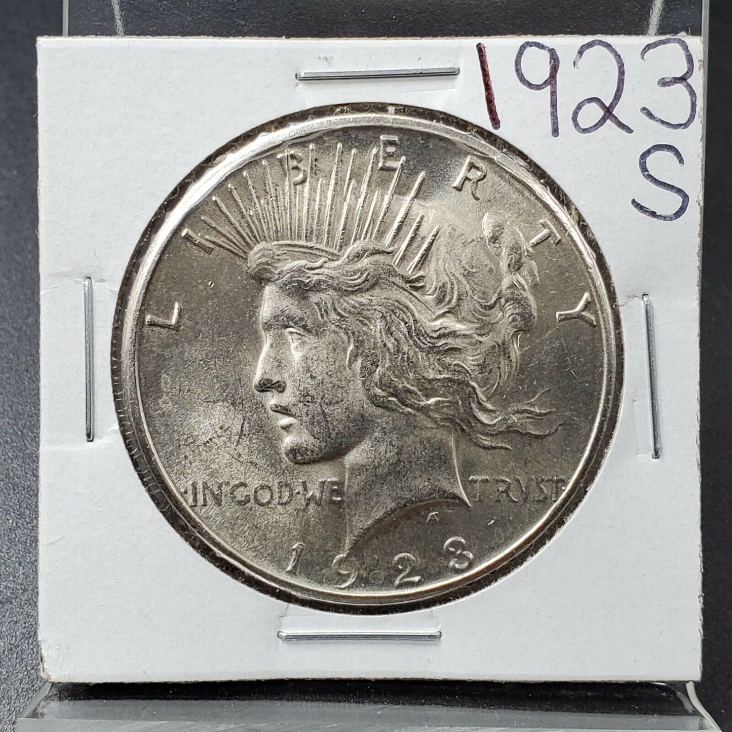 1923 S Peace Silver Eagle Dollar Coin Choice BU Unc 102 Year Anniversary