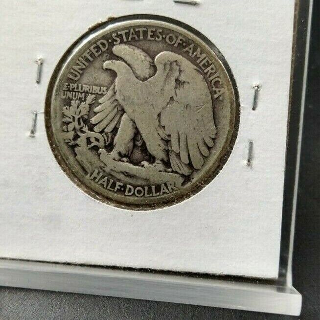 1920 P Walking Liberty Silver Half Dollar Coin Average VG Very Good Circulated